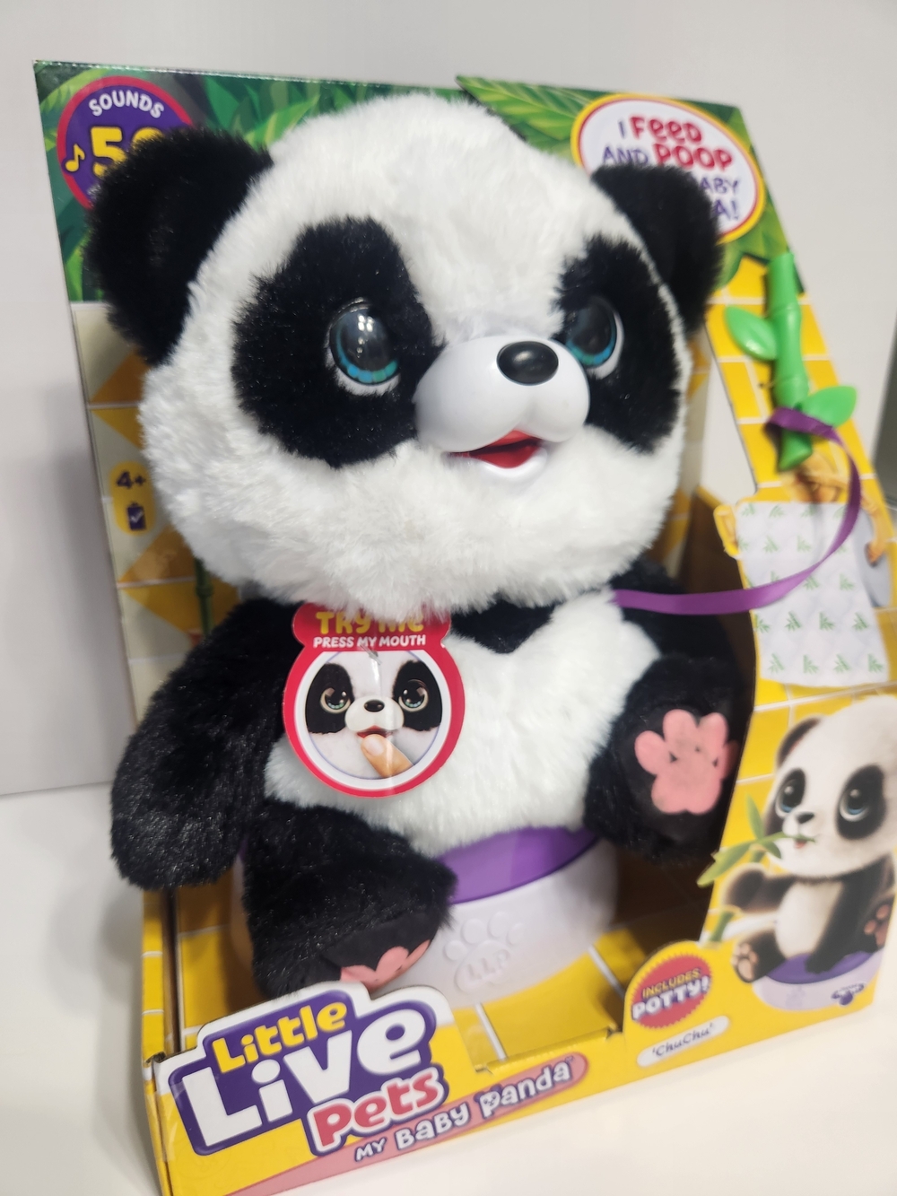 Little Live Pets My Baby Panda ChuChu, Interactive Pet, 50+ Sounds & Reactions - Picture 10 of 12